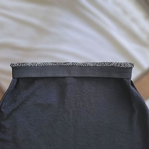 H&M Black/Silver Glittery Mini Skirt size XS - Picture 8 of 12